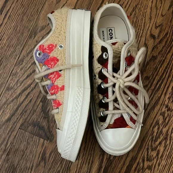Converse Upcycle Chuck 70 Crochet Sneakers size 6 - Picture 3 of 8